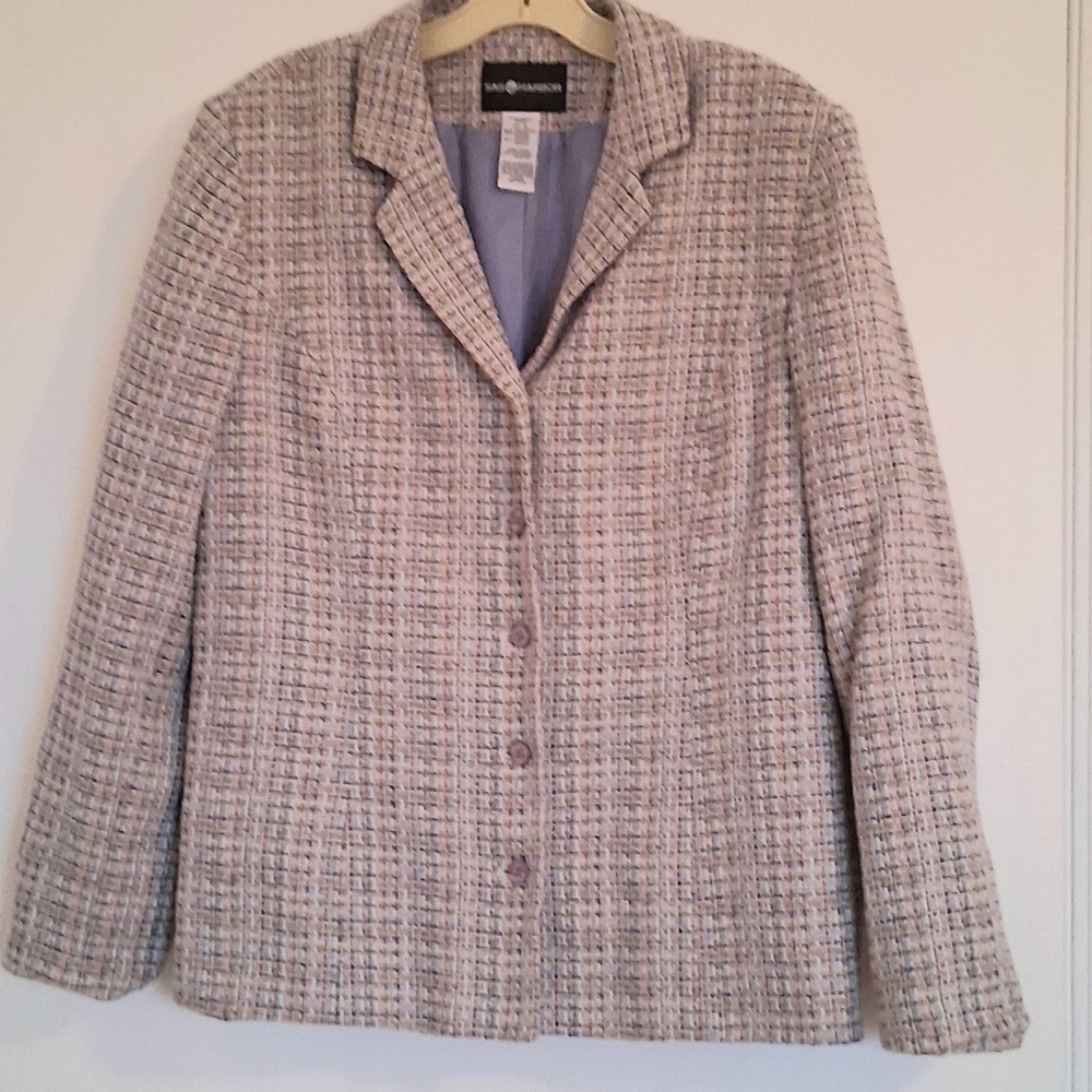 Women's Tweed Blazer - Cream